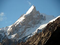 24 Mountain Close Up To The East From River Junction Camp Early Morning In The Shaksgam Valley On Trek To K2 North Face In China